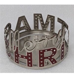 NWOT Bath & Body Works Merry Christmas Large 3 Wick Candle Holder